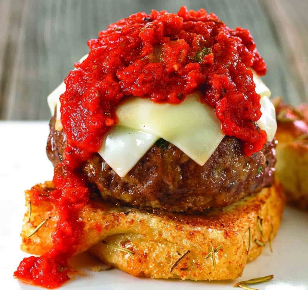 Spicy Italian Meatball Burger Recipe