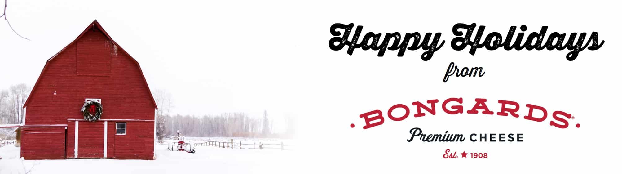 Happy Holidays from Bongards Banner